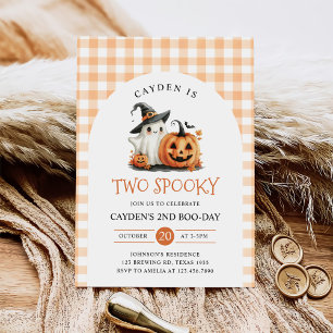 Zwei Spooky Halloween Ghost 2. Geburtstag Einladung