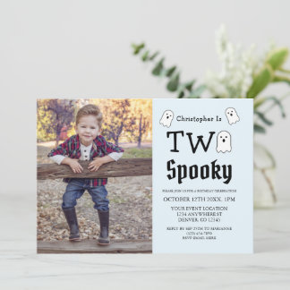 Zwei Spooky Halloween Ghost 2. Geburtstag Einladung