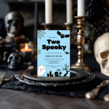 Zwei Spooky Pink Halloween Zweite Geburtstagsparty