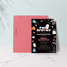 Zwei Spooky zum Geburtstag Einladung