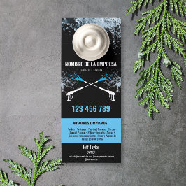 Zwei Sprachen Druck waschen Power Waschabdeckung Türanhänger