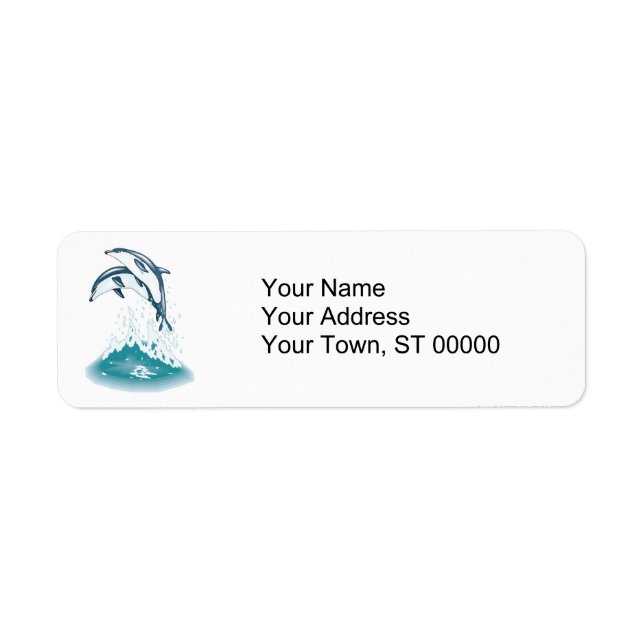 zwei springende Delphine (Vorne)