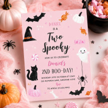 Zwei Spuk-Halloween-Geburtstagsfeier