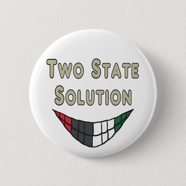 Zwei Staat Lösung Button (Vorderseite)