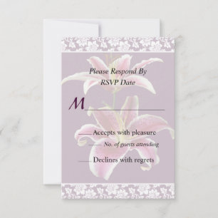 Zwei Sternengucker-Lilien Hochzeitseinladung Einladung