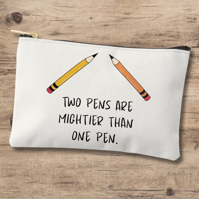 Zwei Stifte sind mächtiger als ein Stift Zubehörtasche (Von Creator hochgeladen)