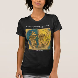 Zwei stilisierte weibliche Figuren Jan Toorop T-Shirt