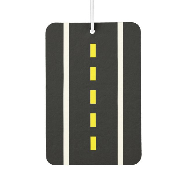 Zwei Straßenbahn-Freshener (schwarz & weiß) Autolufterfrischer (Vorderseite)