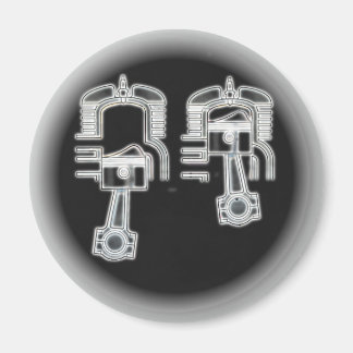 Zwei Stroke-Motor Magnet