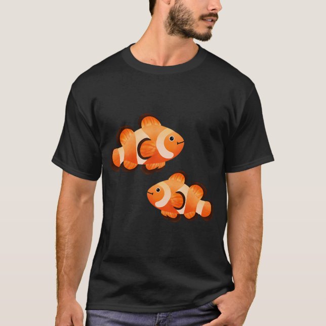 Zwei süße Clownfische T-Shirt (Vorderseite)