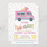 Zwei süße Eiscreme zum Geburtstag