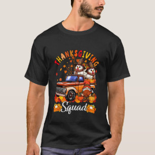 Zwei süße Hühner auf Pickup-Truck Thanksgiving-Gno T-Shirt