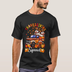 Zwei süße Hühner auf Pickup-Truck Thanksgiving Gno T-Shirt