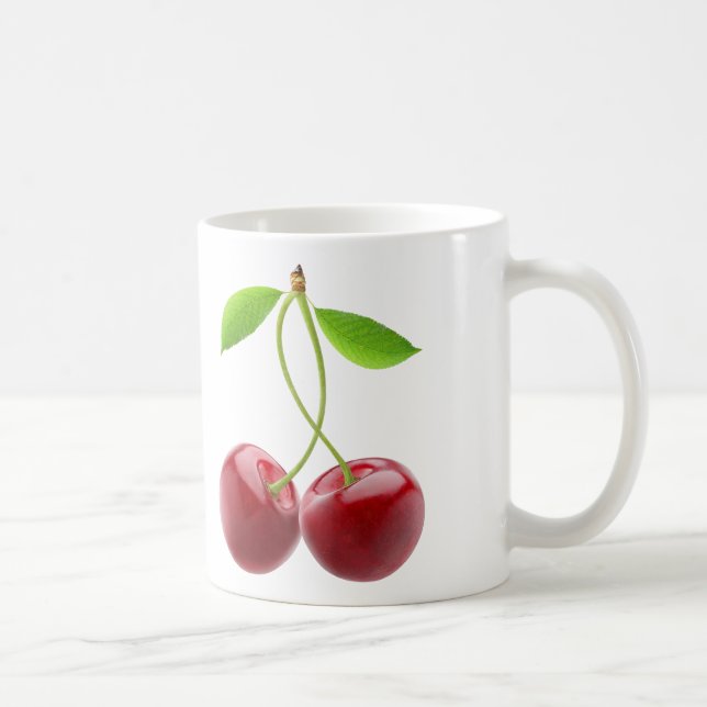 Zwei süße Kirschen Kaffeetasse (Rechts)