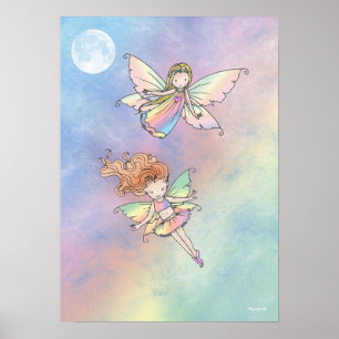 Zwei süße kleine Pixies Poster