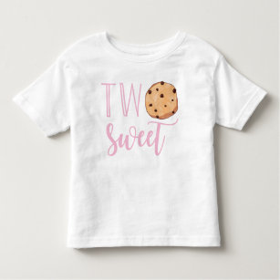 Zwei süße Pink-Kekse Geburtstag Kleinkind T-shirt