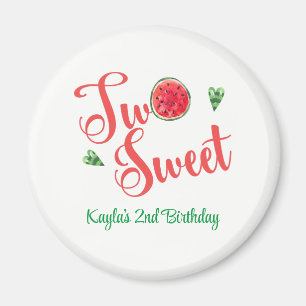 Zwei süße zweite Geburtstag Magnet