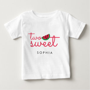 Zwei Sweet 2. Geburtstag Wassermelone Baby T - Shi T-shirt