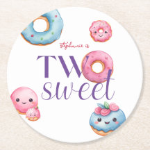 Zwei Sweet Donut Geburtstagsparty