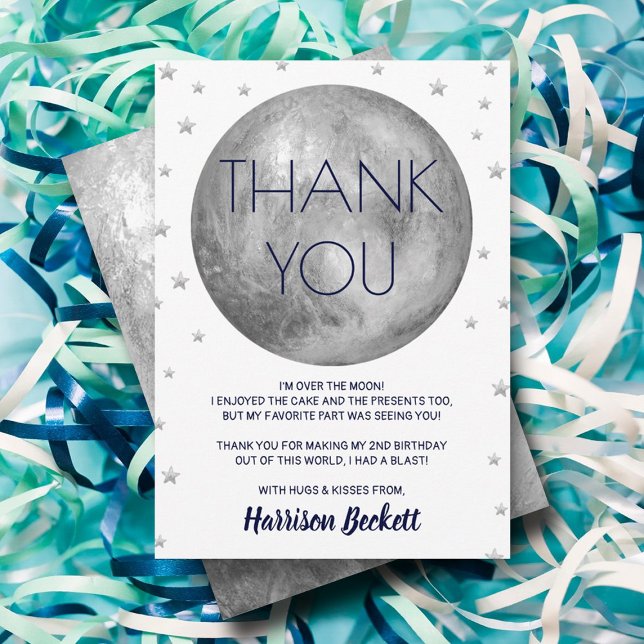 Zwei Tage der Mond Dankeskarte (Von Creator hochgeladen)