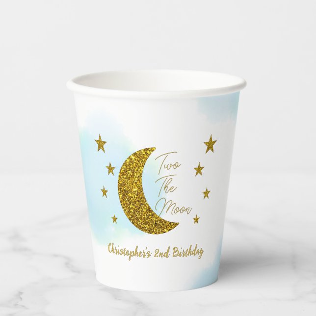 Zwei Tage der Mond Pappbecher (Vorderseite)