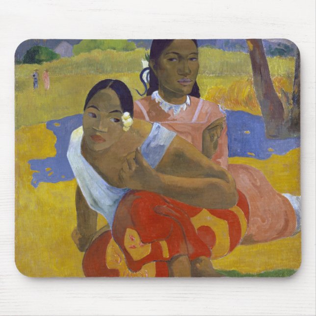 Zwei tahitianische Frauen, Gauguin Mousepad (Vorne)
