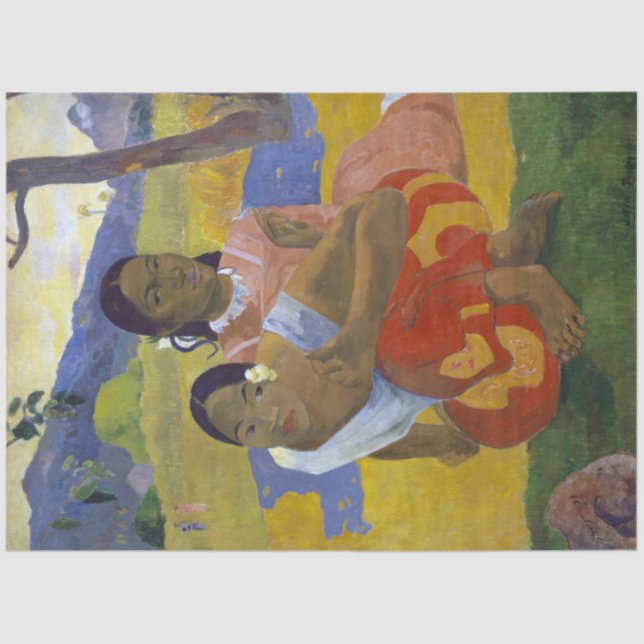 Zwei tahitianische Frauen, Gauguin Seidenpapier (Vorderseite)