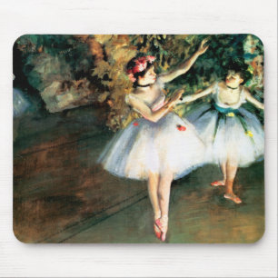 Zwei Tänzer auf einer Bühne von Degas Mousepad