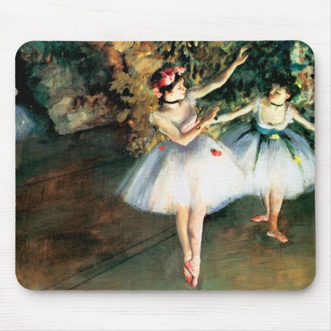 Zwei Tänzer auf einer Bühne von Degas Mousepad (Vorne)