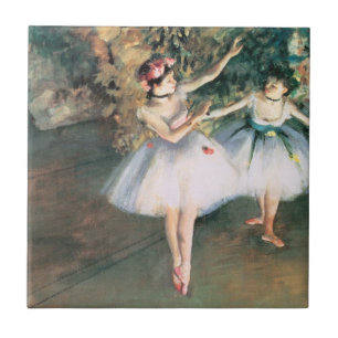 Zwei Tänzer auf einer Bühne von Edgar Degas, Vinta Fliese