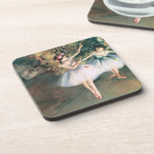 Zwei Tänzer auf einer Bühne von Edgar Degas, Vinta Getränkeuntersetzer