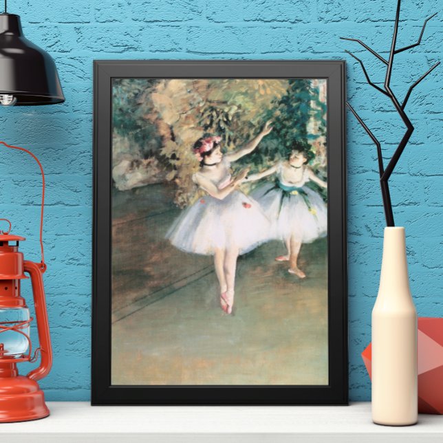 Zwei Tänzer auf einer Bühne von Edgar Degas, Vinta Poster (Von Creator hochgeladen)