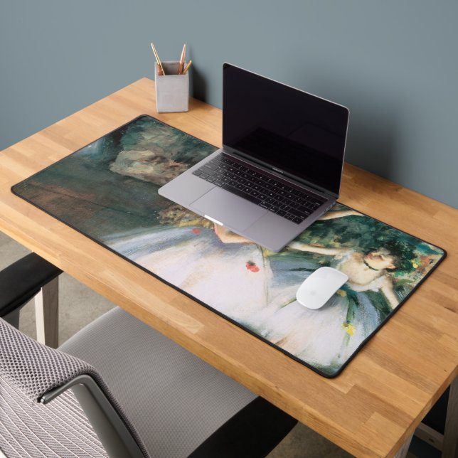 Zwei Tänzer auf einer Bühne von Edgar Degas, Vinta Schreibtischunterlage (Büro 2)