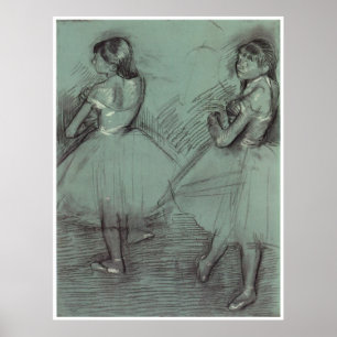 Zwei Tänzer, c. 1879, Edgar Degas Poster