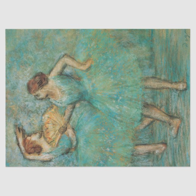 Zwei Tänzer durch Edgar Degas Seidenpapier (Vorderseite)