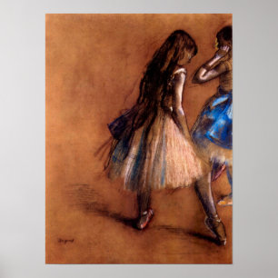 Zwei Tänzer von Edgar Degas Poster
