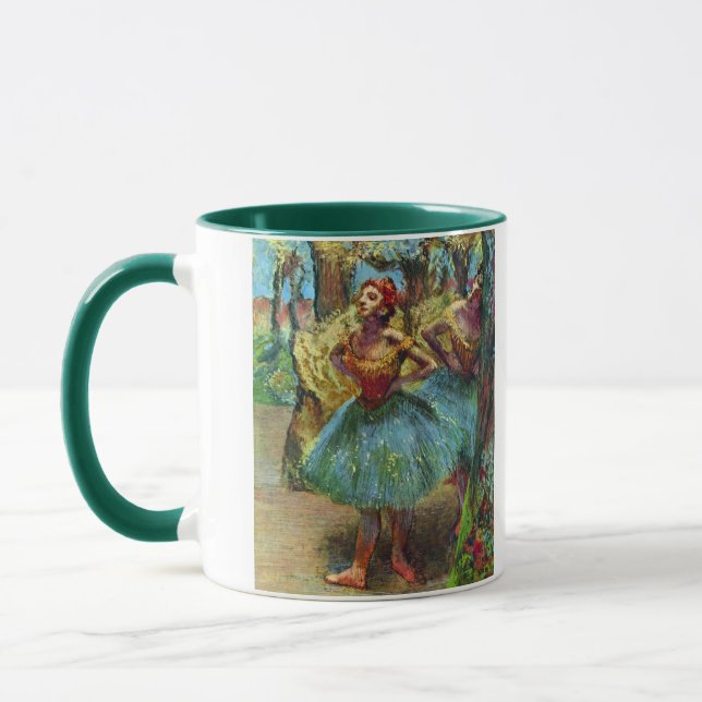 Zwei Tänzer von Edgar Degas, Vintage Ballettkunst Tasse (Links)