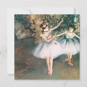 Zwei Tänzerinnen auf einer Bühne von Edgar Degas, 