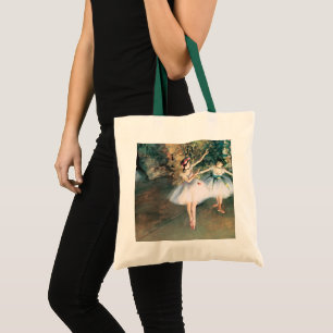 Zwei Tänzerinnen auf einer Bühne von Edgar Degas,  Tragetasche