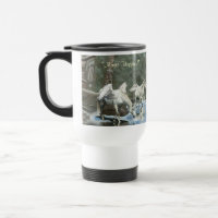 Zwei Tasse von Pegasi und Totem Poles Fantasy Art
