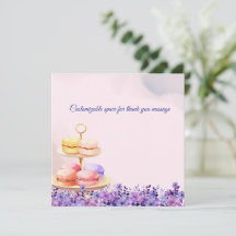 Zwei Tee für zwei Babydusche Danke Karte