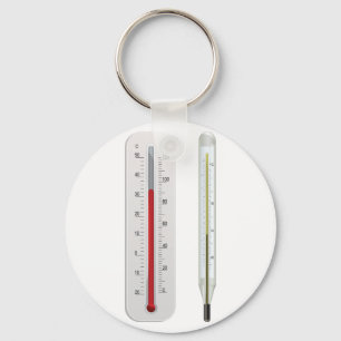 Zwei Thermometer-Schlüsselanhänger Schlüsselanhänger