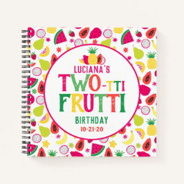Zwei Ti Fruity 2. Geburtstag Tutti Frutti Spaß Fru Notizbuch