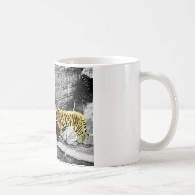 Zwei Tiger-Farbeffekt Tasse (Rechts)