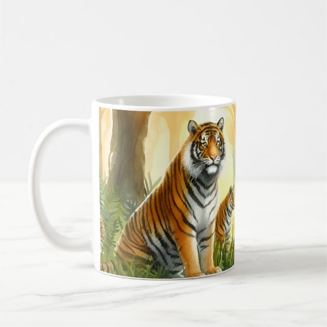 Zwei Tiger Kaffeetasse (Links)