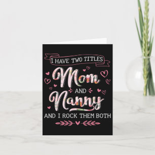Zwei Titel Mama Kindermädchen Weihnachten Weihnach Karte