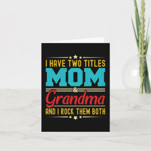 Zwei Titel Mama und Oma Funny Mother Day Karte