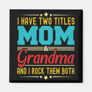Zwei Titel Mama und Oma Funny Mother Day Magnet