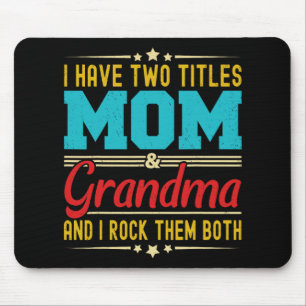 Zwei Titel Mama und Oma Funny Mother Day Mousepad