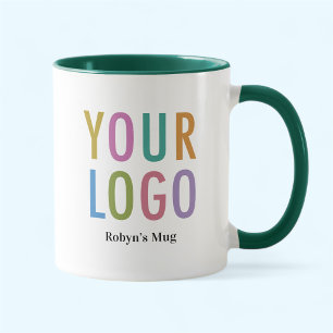 Zwei-Ton-grüner Becher mit individuellem Logo für  Tasse